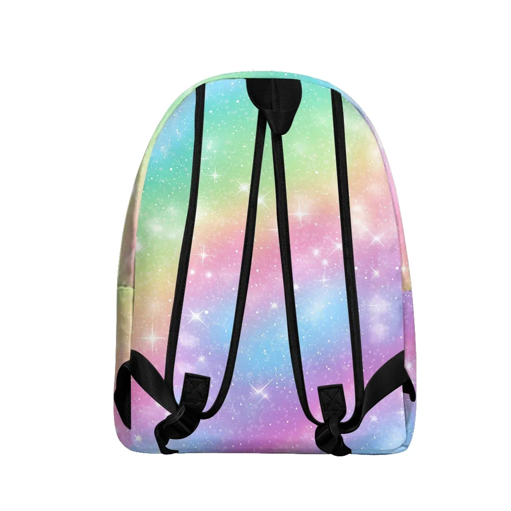 sac à dos imprimé étoile dégradé de rêve, sacs à crayons, bretelles réglables, sac d'école léger galaxie, ensembles de voyage pour adolescents et étudiants