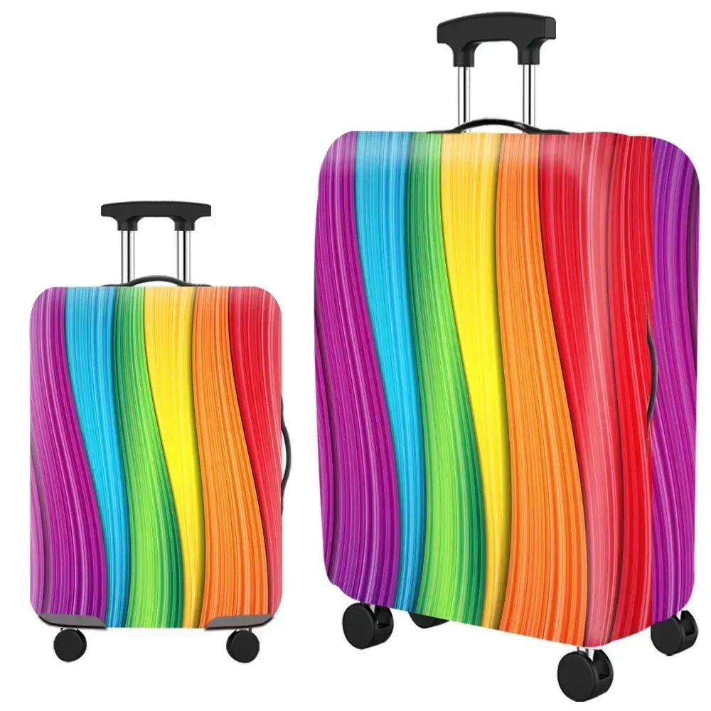 optics elastic world juste de protection pour bagages, fermeture éclair trempée, housses de valise pour sac de 18 à 32 pouces, housse de chariot, accessoires de voyage