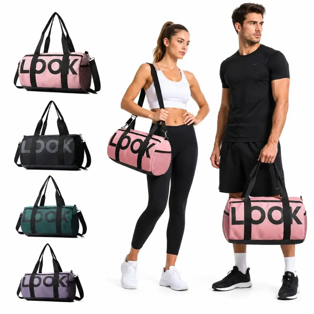sac de voyage décontracté en nylon, grande capacité, motif look, sac à main de sport, robuste, imperméable, sac à bandoulière pour homme et femme