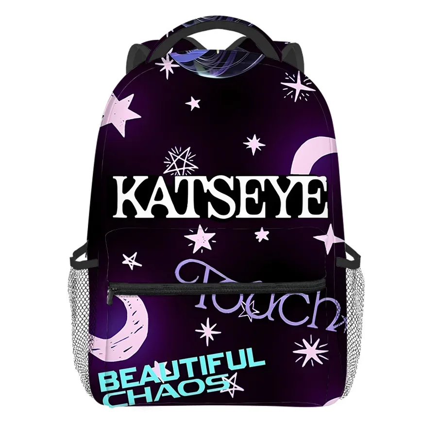 sac à dos de luxe kpop katseye pour étudiants, nouveauté populaire, sac à dos pour ordinateur portable, impression 3d, oxford, imperméable, pour garçons/filles, sacs à dos de voyage