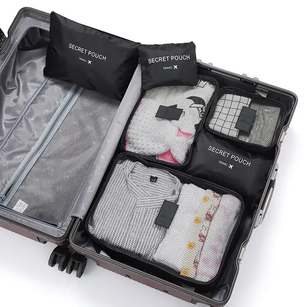 Sacs de rangement pour voyage, cubes d'emballage pour valise, étuis, armoire portable, pochettes pour vêtements et chaussures, pliables, dropshipping