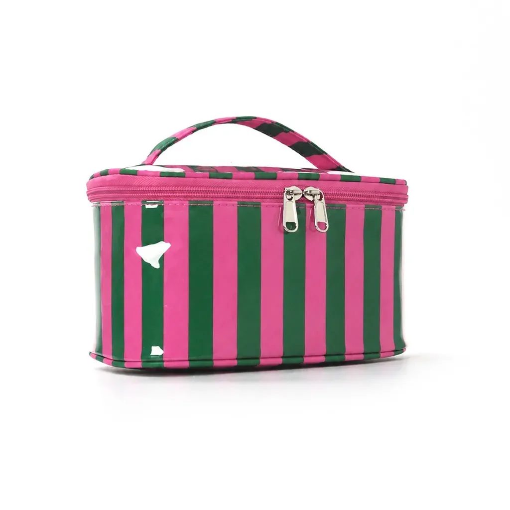 trousse de maquillage de grande capacité, imperméable, avec fermeture éclair, sac à cosmétiques résistant à l'usure, organisateur de beauté pour le rangement de petits objets pour femmes