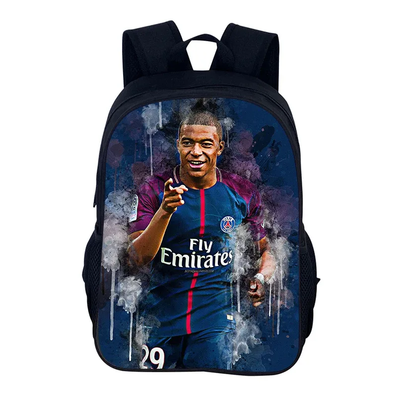 sac à dos de sport de football m-mbappes, sac d'école pour garçons et filles, sac à dos de sport pour joueur d'étoiles, sacs de livres pour le meilleur cadeau