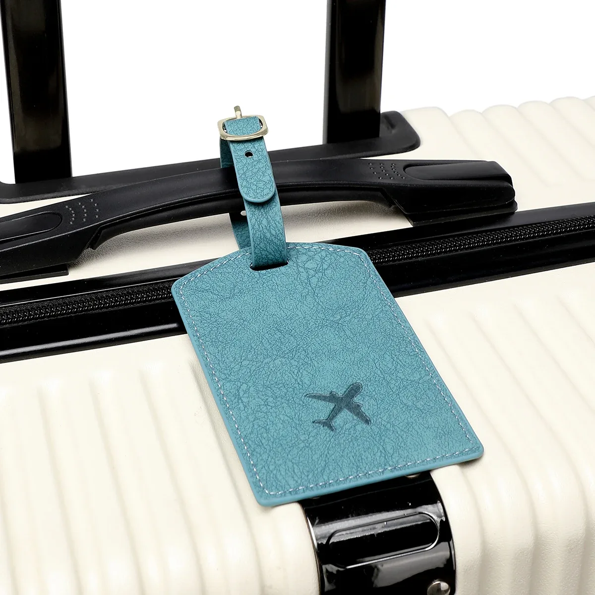 nouvelle étiquette de bagage en pu tendance, carte d'embarquement pour les voyages à l'étranger, étiquette de bagage, carte nominative anti-perte, étiquette de bagage