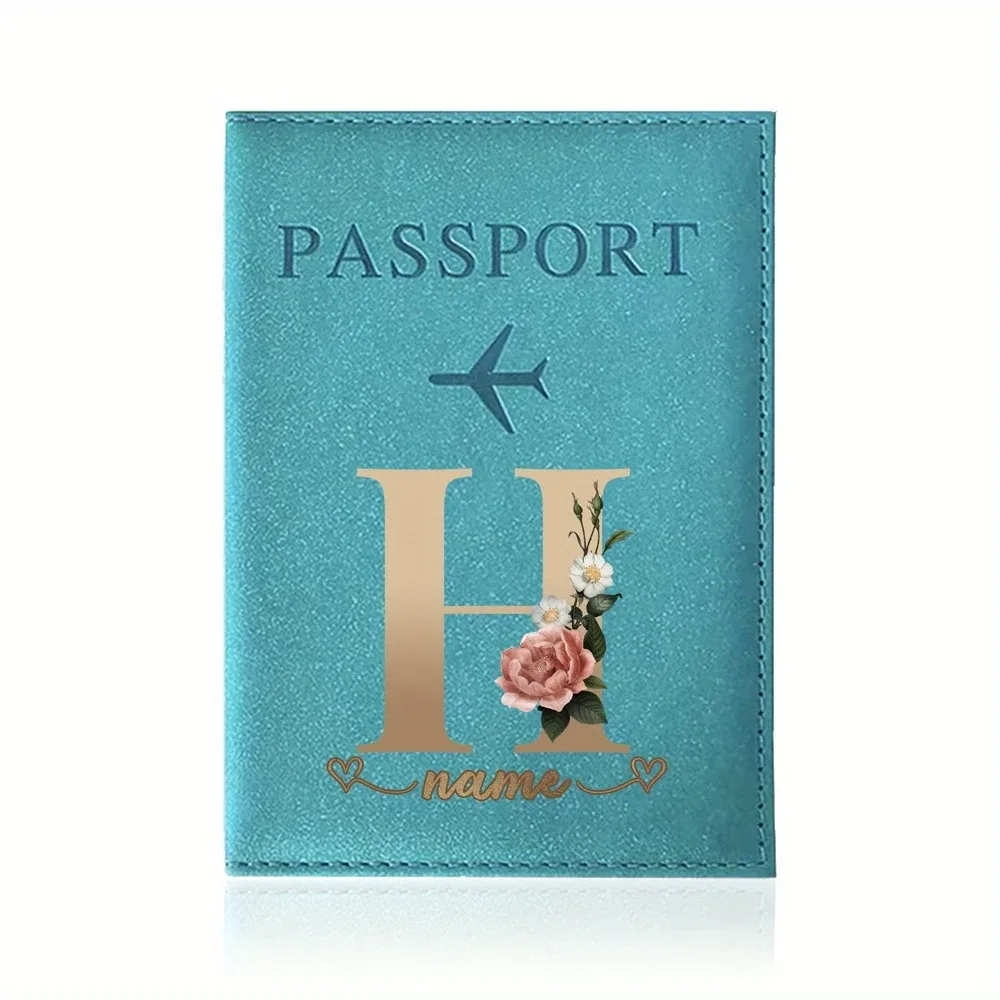 porte-passeport personnalisé avec nom personnalisable - capable d'imprimer des noms jusqu'à 26 lettres.