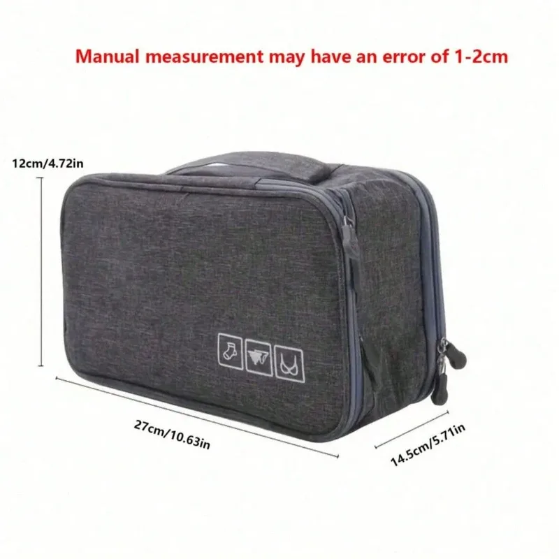 organisateur d'emballage de voyage, 1 pièce, sac de rangement léger à fermeture éclair pour sous-vêtements chaussettes accessoires pour bagages et valises sac de voyage