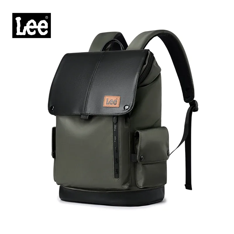 lee nouveau style coréen sac à dos en cuir à rabat femmes hommes grande capacité affaires banlieue voyage sac à dos acheter ordinateur portable école livre sac
