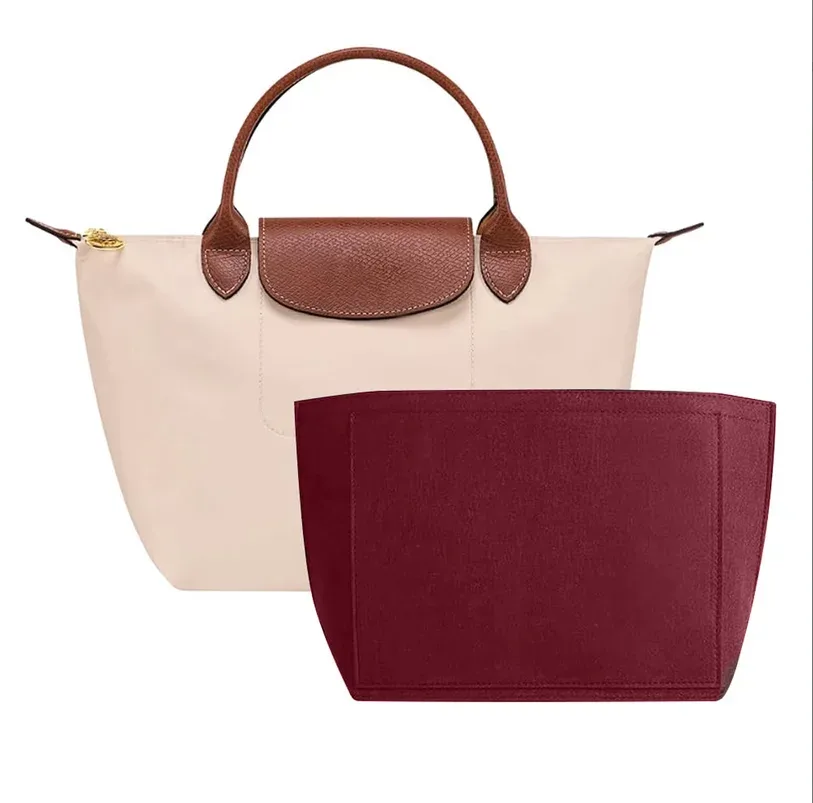 organisateur de sac fourre-tout en feutre, insert multi-poches pour sac à main, compartiment de rangement pour cosmétiques, accessoires de maintien de forme intérieure pour sac à main