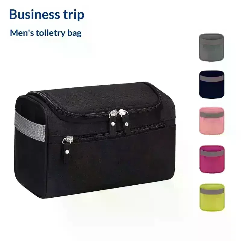 trousse de toilette de voyage imperméable avec fermeture éclair pour homme et femme, sac de maquillage, trousse de beauté, organisateur de maquillage