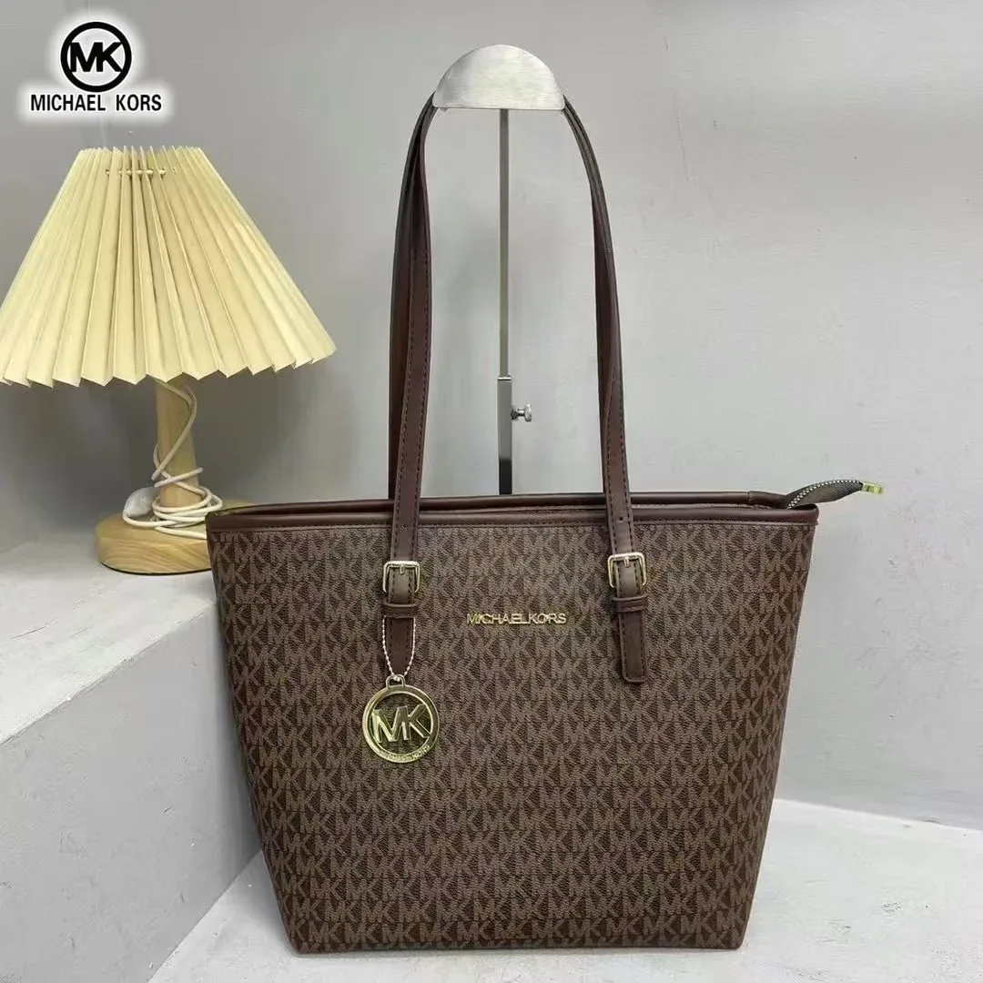 sac à bandoulière et à main michael kors pour femmes, grande capacité, sac fourre-tout classique de luxe léger, sac de voyage à fermeture éclair tendance