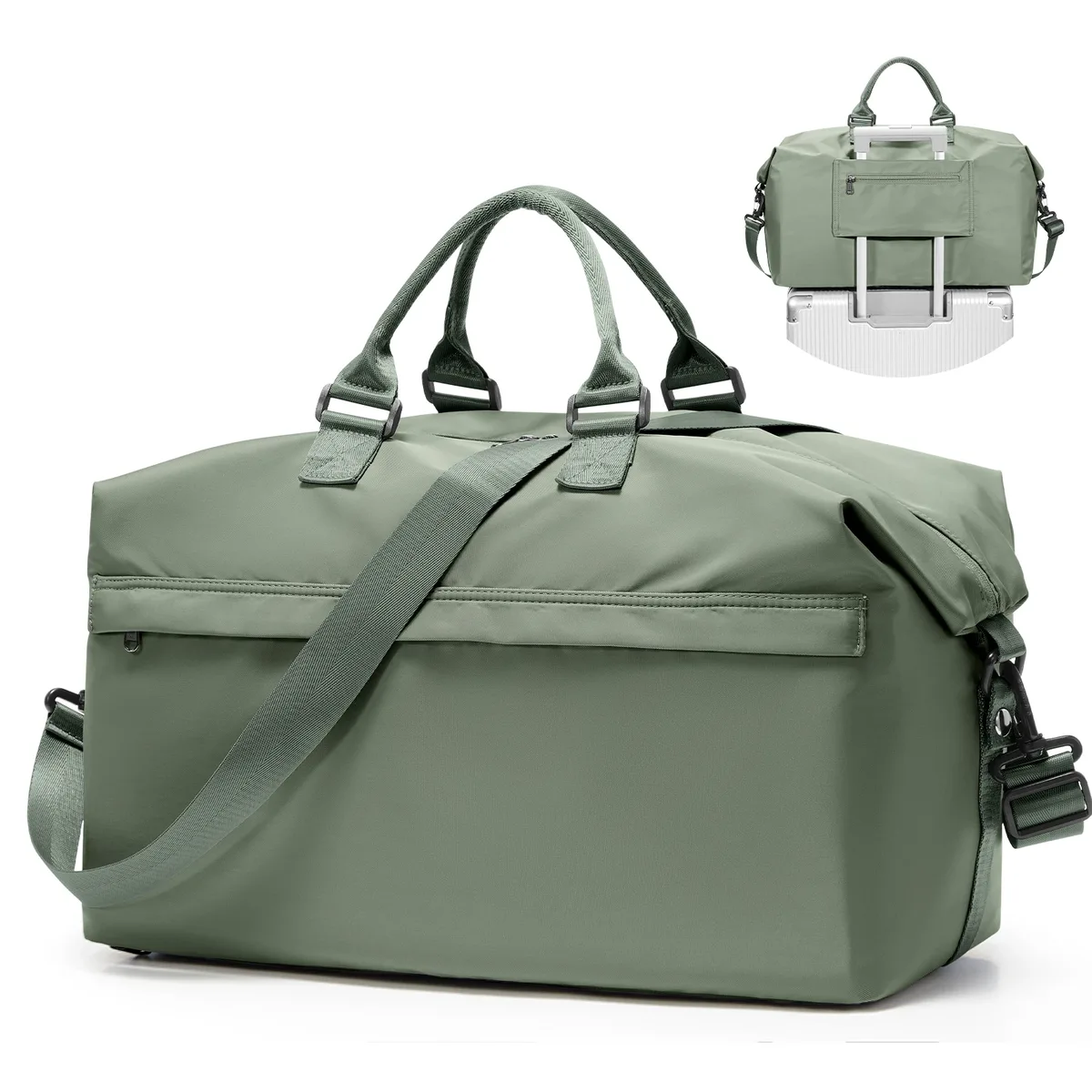 sac de voyage pliable, grand sac de sport pour femmes et hommes, sac de voyage avec compartiment pour chaussures, sac de fitness imperméable