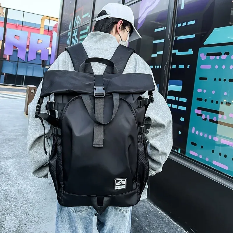 sac à dos tendance à roulettes pour hommes, sac à dos de voyage décontracté, sport, rangement de chaussures, bagages, école de mode