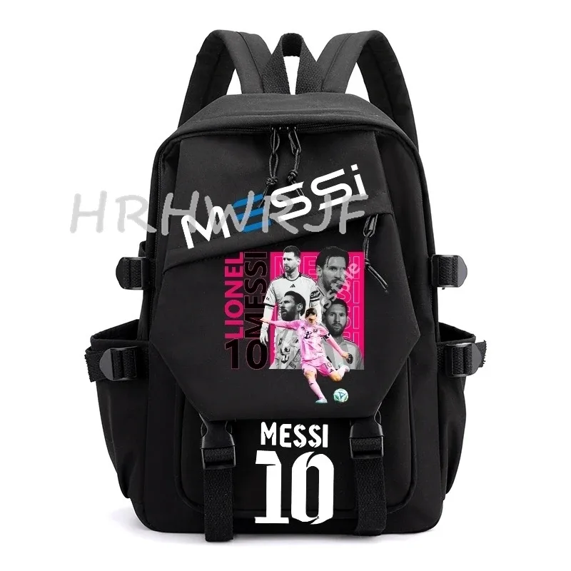 sac à dos de football messi, grande capacité, tendance, pour femme, pour ordinateur portable, pour l'école, léger, pour fille, pour les voyages, pour livres, cool