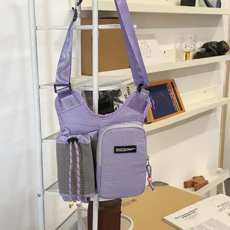 sac minimaliste pour bouteille d'eau, pochette bandoulière unique, sac à bandoulière décontracté pour femme, pour la randonnée et les sports