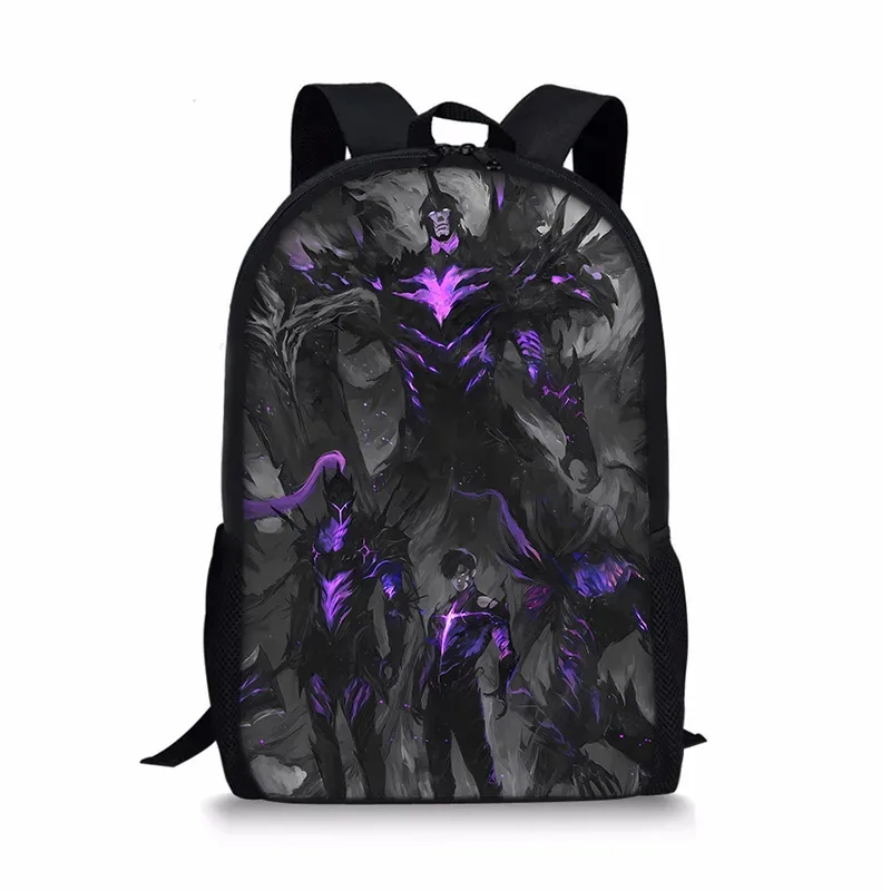 j'ai mis à niveau du sac à dos solo leveling seul, sac à dos universel imprimé pour écoliers et enfants