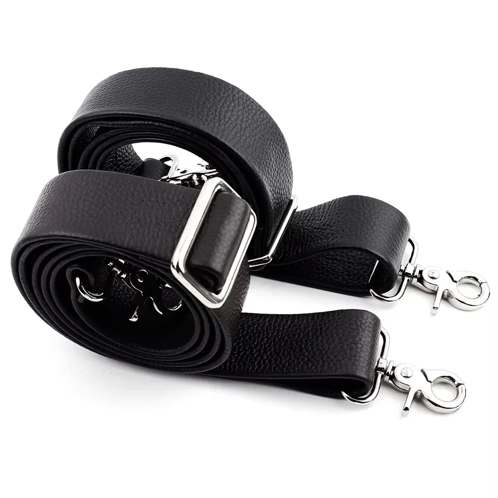 sangle de sac à bandoulière en cuir de vache véritable, réglable et large, de remplacement pour sacs à main, sacs pour ordinateur portable, accessoires de poignée pour hommes et femmes.