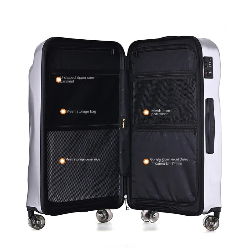 valises de voyage pour bosses et dommages, cabine de voyage, bagages de 24 pouces, grande capacité, boîtier de chariot à roulettes universel silencieux, design esthétique