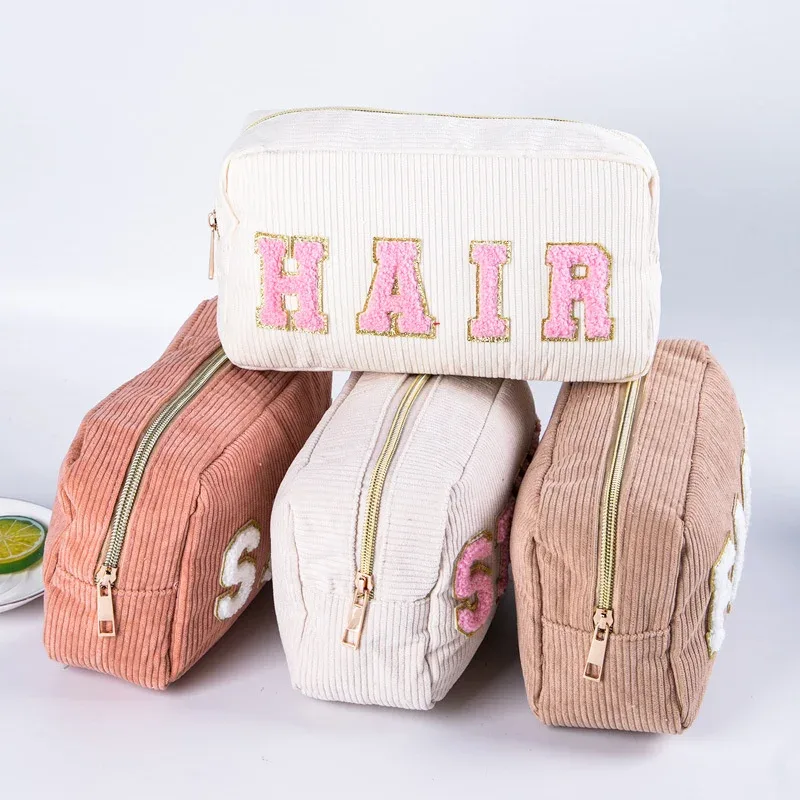 1 pièce trousse de maquillage et de toilette de voyage, sac de rangement mignon pour outils de beauté et accessoires cosmétiques