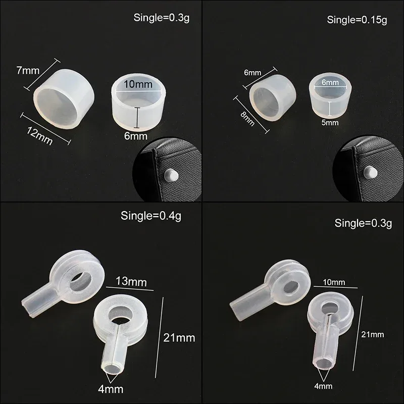 sac à bandoulière transparent anti-usure, sac initié au portefeuille, protecteur de goujon astronomique, blanc, rivet de goujon, serrure, étui en silicone, 20 pièces