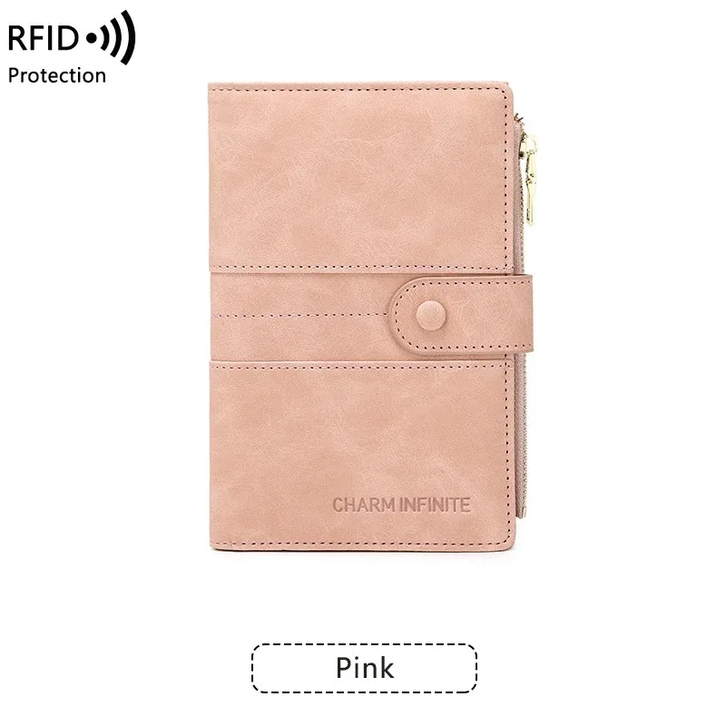 nouvelle pochette de passeport antivol rfid avec fermeture éclair, porte-documents multifonctionnel pour voyage