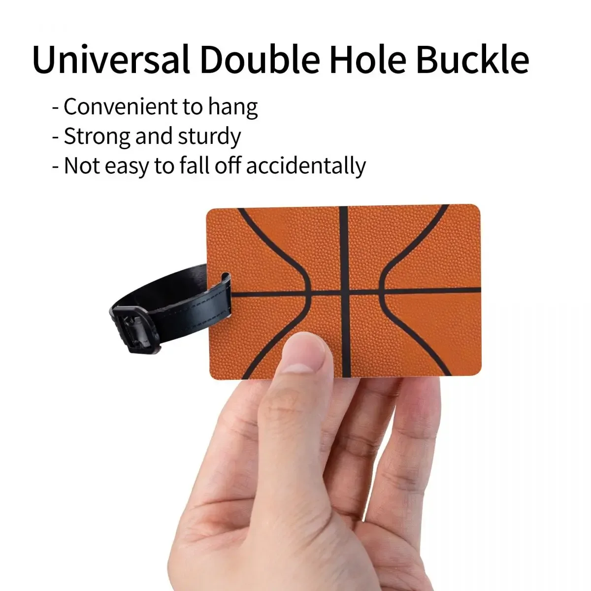 étiquettes de bagage rondes personnalisées pour valises, points de basket-ball, culture fongique de la mode, étiquettes de bagage, couverture de confidentialité, étiquette d'identification
