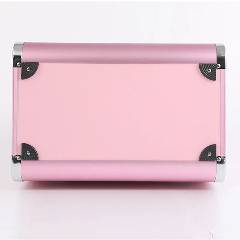 sac de maquillage extensible verrouillable, outils d'art des ongles en aluminium, boîte à cosmétiques, tiroirs multicouches, vernis à ongles, organisateur de rangement de manucure