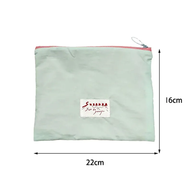 pochette à cosmétiques en toile noire simple, grands sacs de rangement de maquillage, pochette à cosmétiques coréenne pour femmes, trousse de toilette mignonne et de beauté