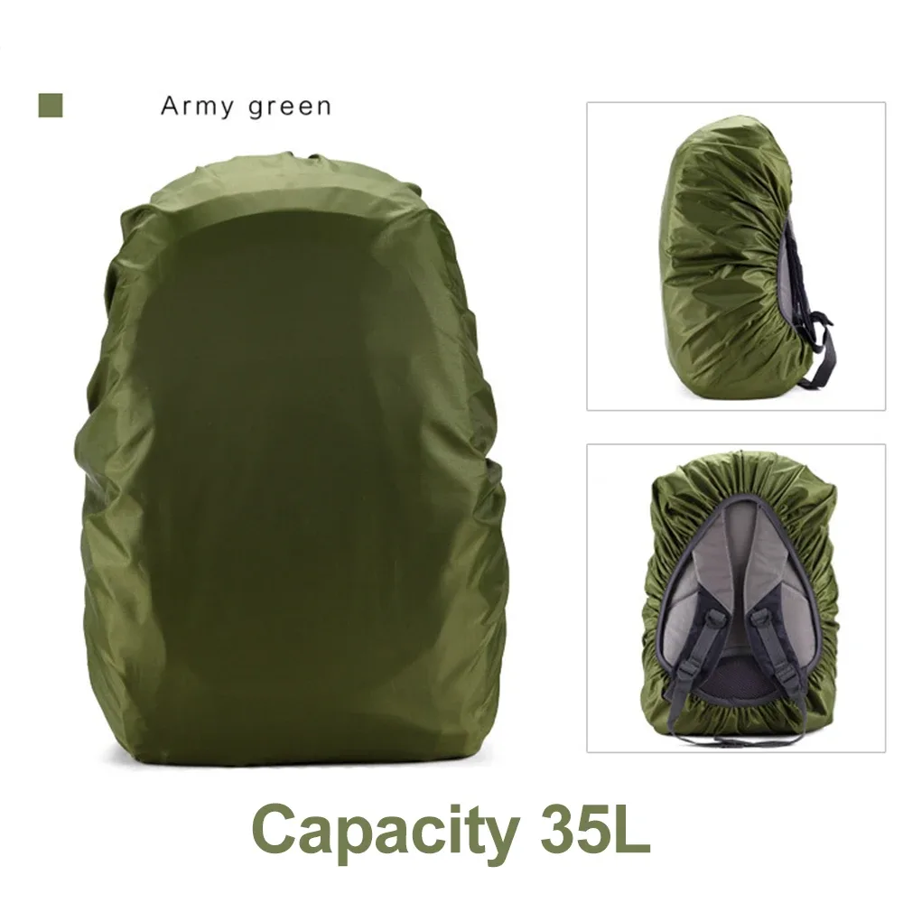 sac de randonnée en plein air 35l, housse de pluie, sac à dos universel, housse de pluie et anti-poussière, sac d'école, housse étanche