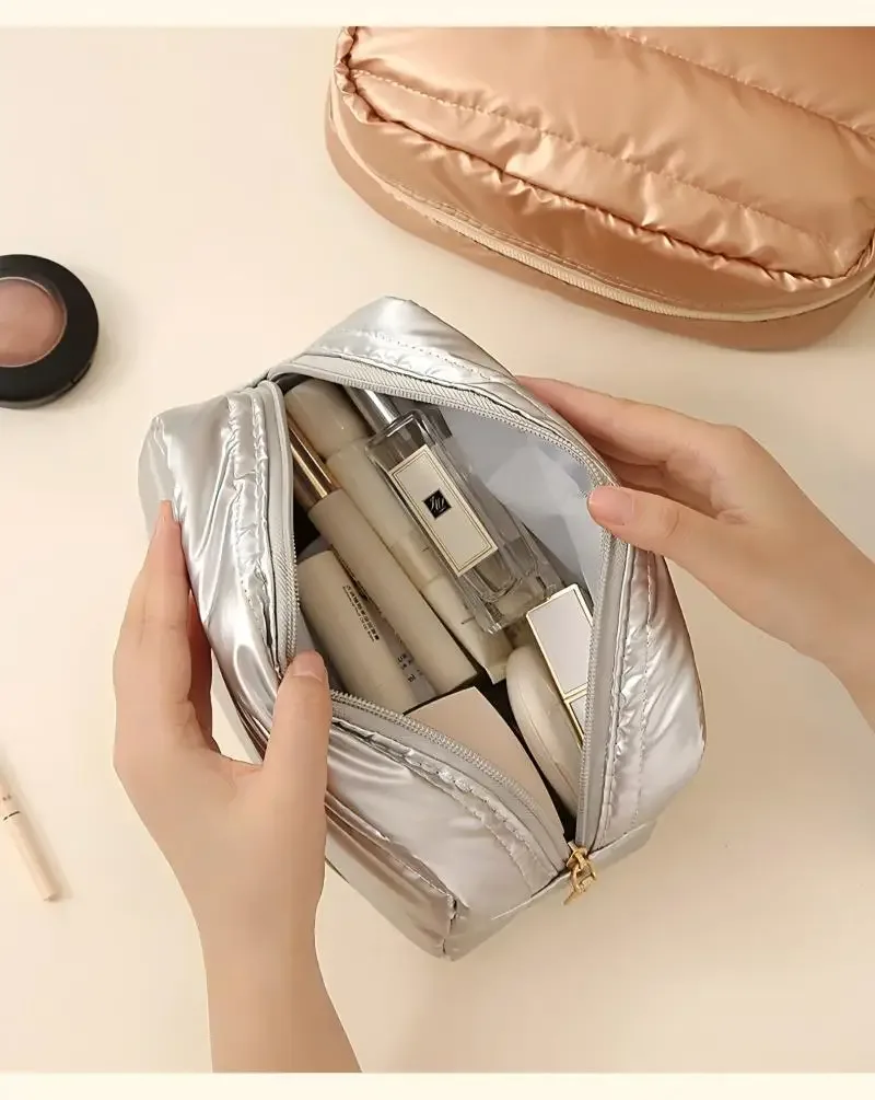 trousse de toilette de voyage portable multifonctionnelle grande capacité pour cosmétiques et maquillage – organisateur pour femmes, idéal pour les voyages d'affaires et le soin quotidien de la peau