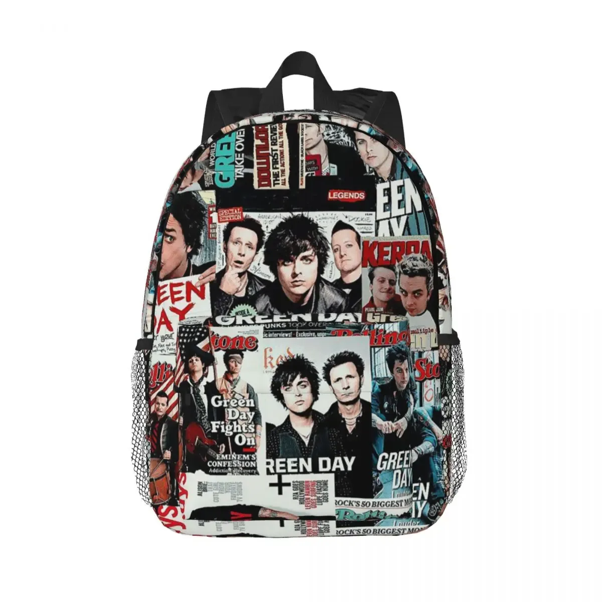green day rock band tour sac à dos étudiant garçons filles bookbag enfants sac d'école ordinateur portable sacs à bandoulière pour hommes femmes