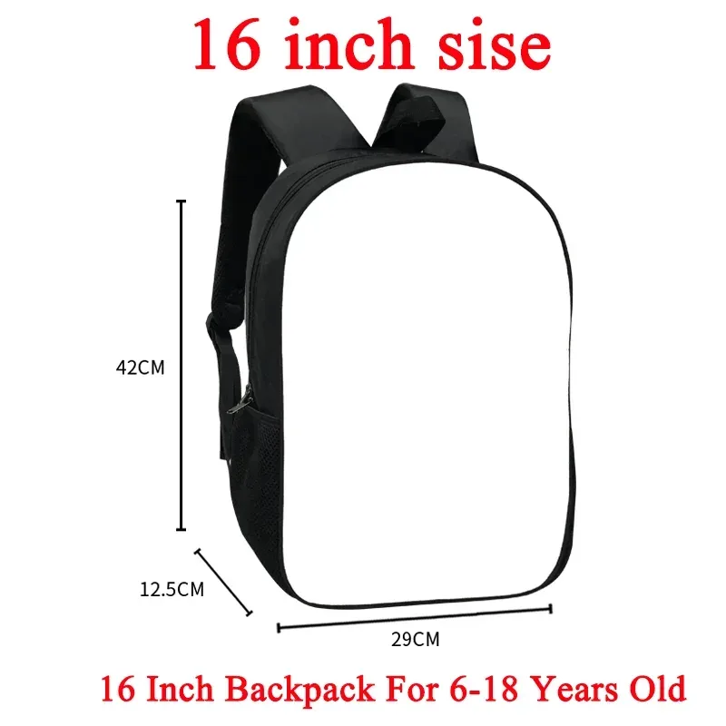 personnalisez votre logo/image/nom sac à dos enfants sacs d'école garçons filles noir sac de maternelle enfants bookbag cadeau