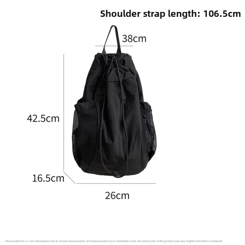nouveau sac à dos à cordon de serrage, grande capacité, sac de voyage résistant aux plis, élégant, à la mode et polyvalent, sac de transport pour femmes