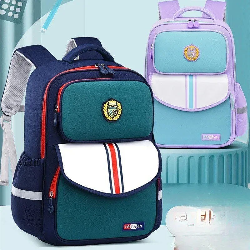 sac à dos d'école pour enfants de la 1re à la 6e année, pour garçons et filles, tissu oxford léger, imperméable et durable, avec design ergonomique