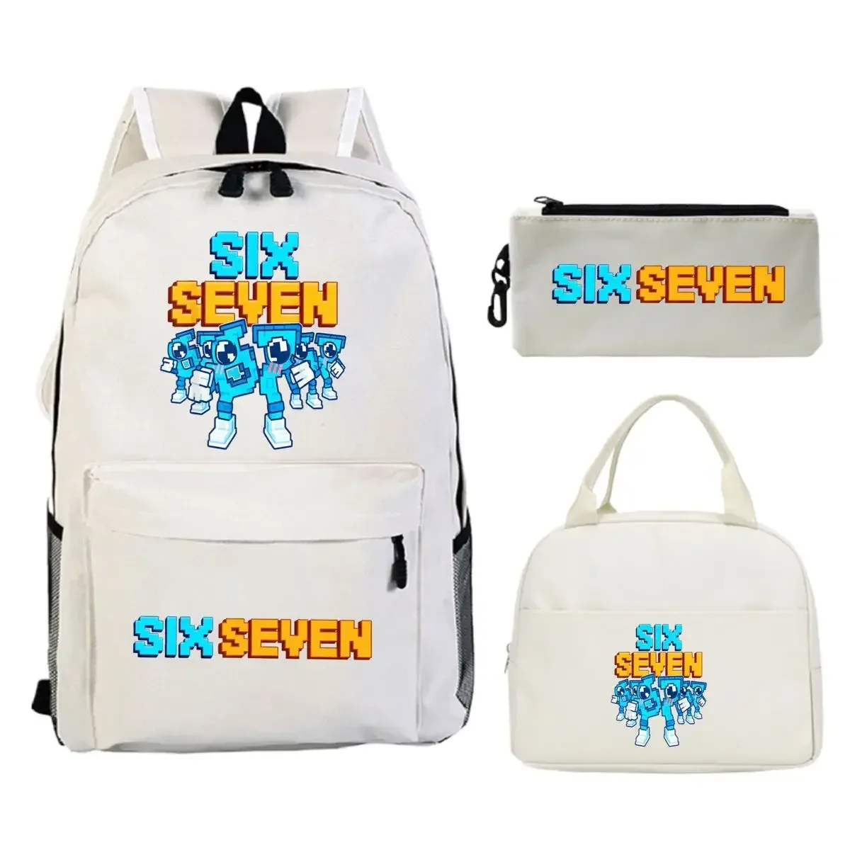 lot de 3 sacs à dos imprimés 67 six seven, style simple, légers, pour garçons et filles, sacs d'école amusants avec le numéro 67, sacs de voyage, mochilas