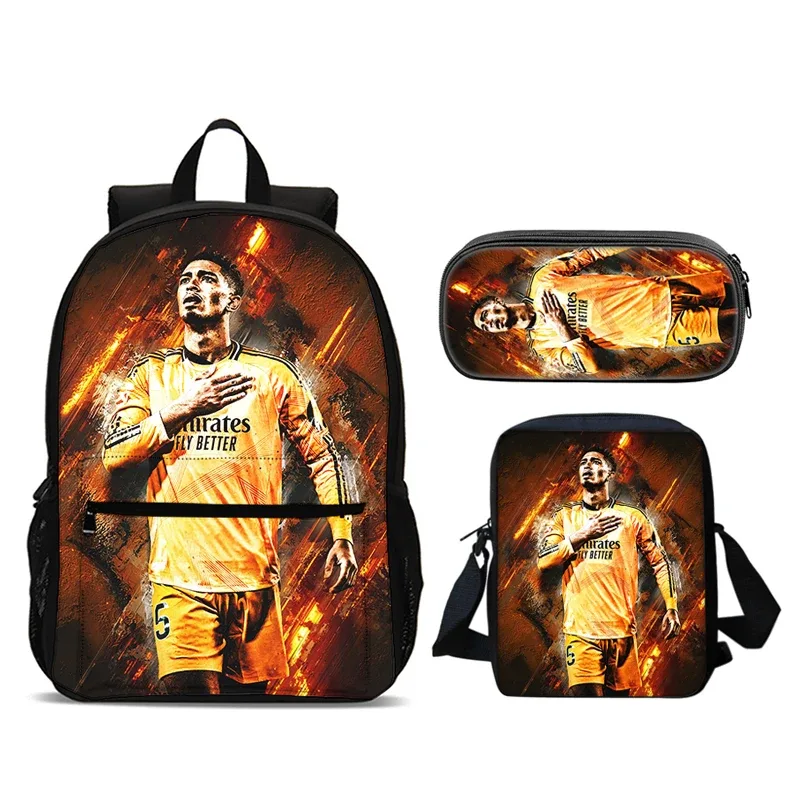 bellingham 3 pièces ensemble sac à dos sacs d'école anime sac à bandoulière trousse à crayons camping livre sacs pour garçons filles meilleur cadeau