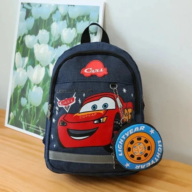 nouveau sac à dos multifonctionnel tendance pour garçon, motif lightning mcqueen, idéal pour l'école et les voyages, imperméable