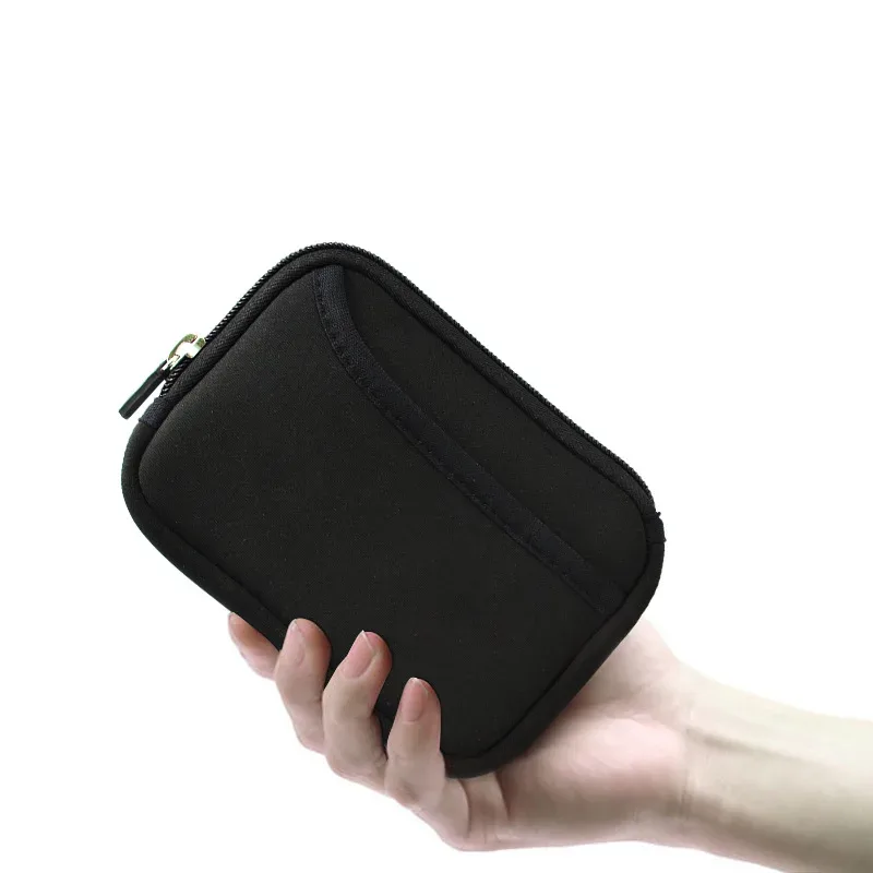 petit sac de rangement en néoprène pour voyage, accessoires numériques, pochette pour gadgets, support pour écouteurs, sac portable pour câble de données usb
