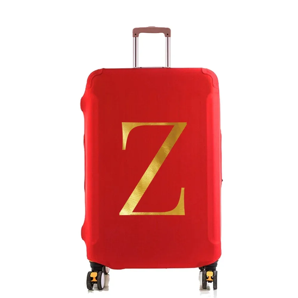 housse de protection élastique pour valise, housse anti-poussière tendance pour bagages à roulettes de 18 à 28 pouces, avec impression de nom, accessoires de voyage