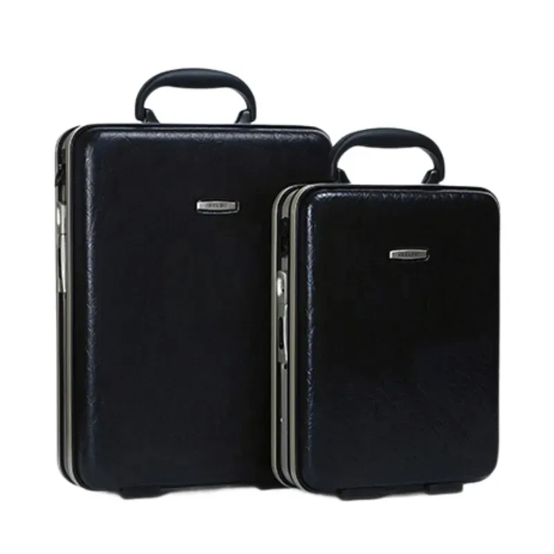 sacoche d'affaires pour homme, style vertical, avec serrure à code, pour documents et ordinateur portable 13-15 pouces, idéale pour les voyages et comme bagage cabine