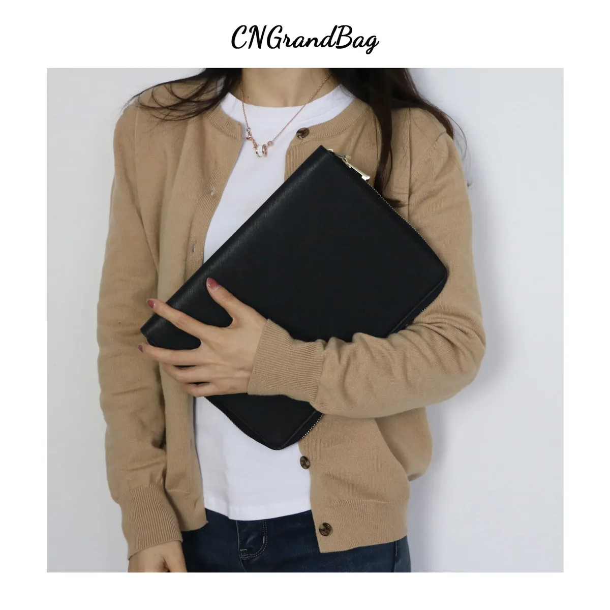 juste en cuir microcarence saffiano monogramme pour ipad, sac de protection pour ipad 11 ", coussin de voyage pour homme, poudres pour ordinateur portable 13"