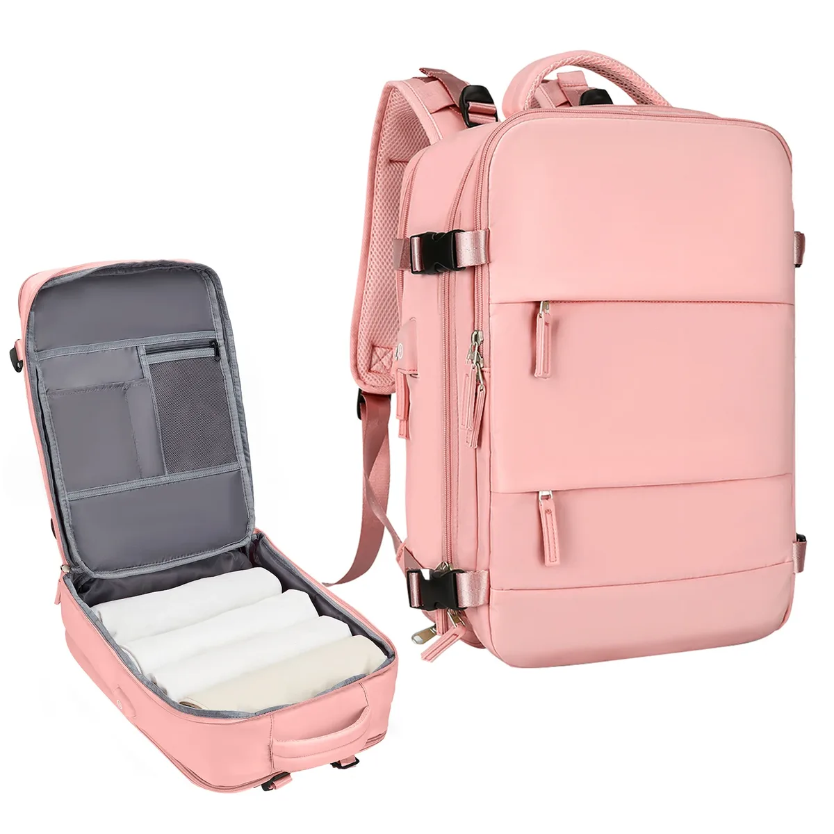 grand sac à dos de voyage pour hommes, sac à dos étanche pour ordinateur portable approuvé par le vol de la compagnie aérienne, sac à dos de transport antivol, sac à dos de randonnée