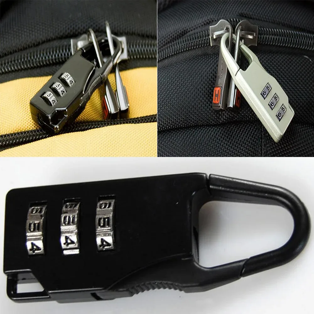mini cadenas à bagages pour sac à dos, bloc sécurisé, serrure de valise, 3-251