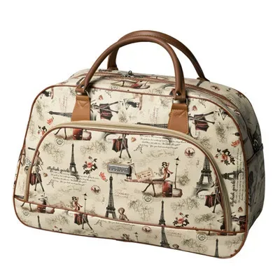 sac polochon de voyage en cuir pu pour femmes et hommes, sac de voyage étanche de grande capacité, sac de bagage multifonction à fermeture éclair, offre spéciale