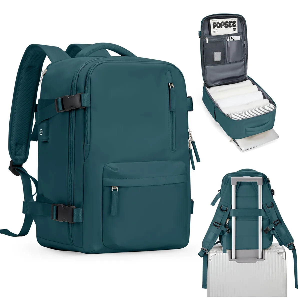sac à dos de voyage de cabine pour femmes, sac pour ordinateur portable, grande capacité, easyjet, sac à main 45x36x20, ryanair 40x20x25, sac résistant à l'eau