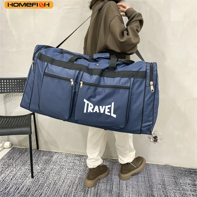 sac de voyage homefish pliable grande capacité, imperméable, pour affaires et sport, résistant à l'usure, sac de sport multifonction portable