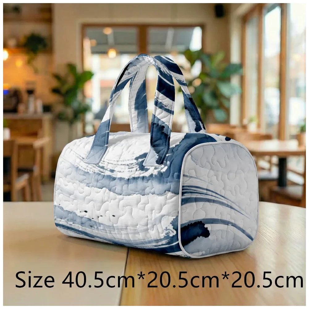 sac fourre-tout matelassé tendance pour femme, imprimé tie-dye aquarelle, sac à bandoulière bohème chic pour la plage, les voyages, la gym, le camping, bagage à main