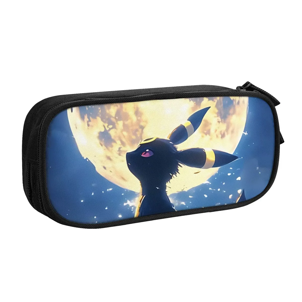 sacs personnalisés pokemon eevee eeveelution de grande capacité pour enfants, trousse à crayons d'école pour garçons et filles