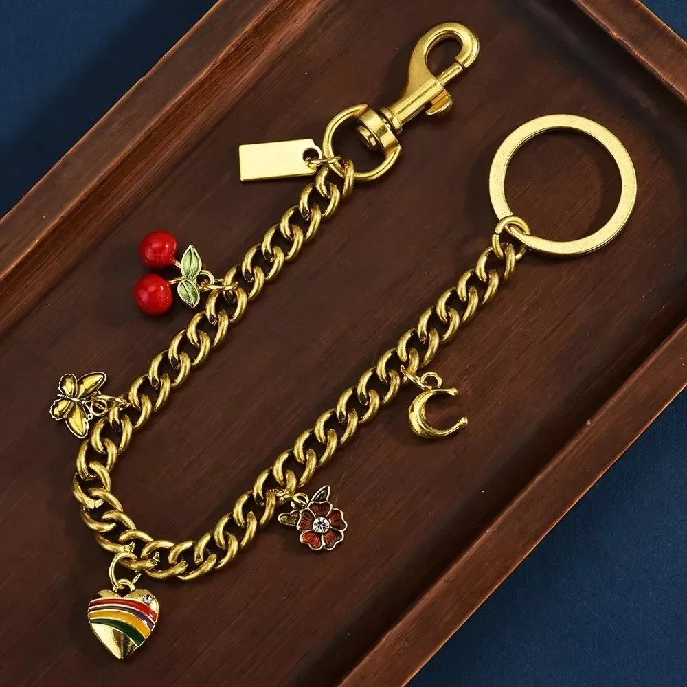 petit pendentif tendance en forme de fruit, chaîne détachable, pendentif cerise pour sac à dos, porte-clés, décoration pour fille