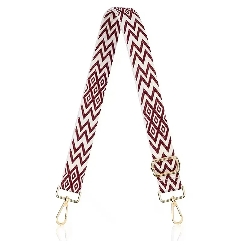 sangle de sac en nylon/coton pour femmes, sangles colorées pour bandoulière, accessoires de sac à bandoulière, ceintures réglables, sangles de sac à main