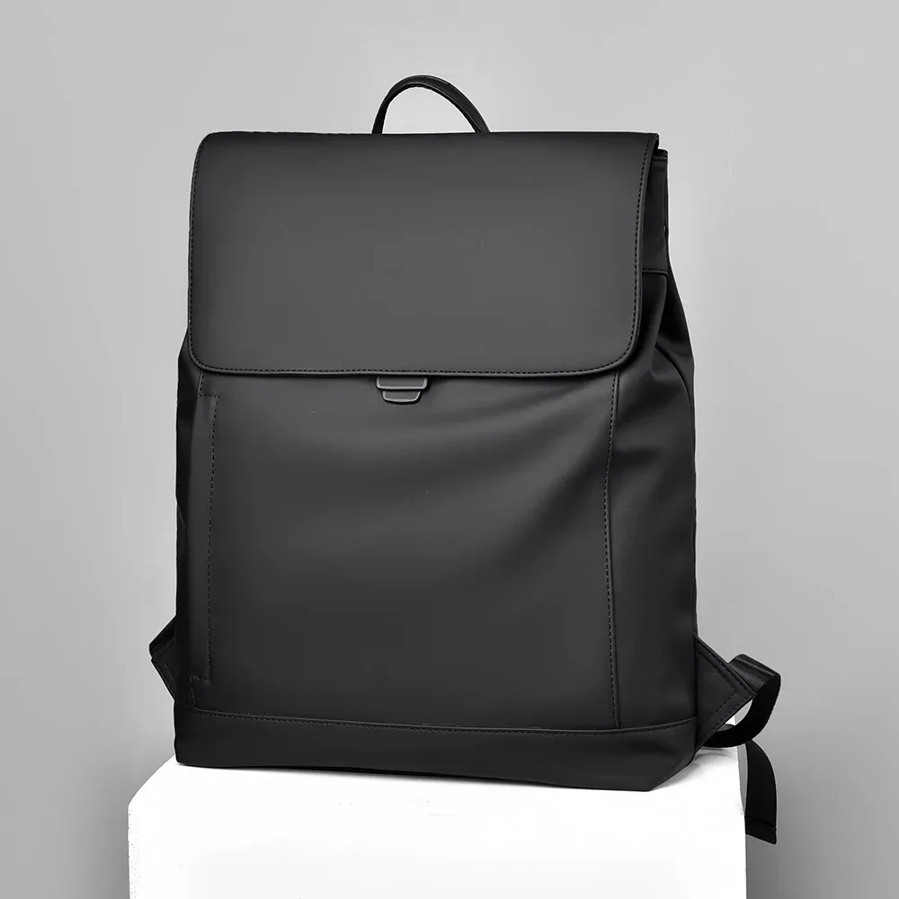 sac à dos minimaliste uni pour homme, sac à dos à rabat avec fermeture éclair, sac d'école pour étudiants, sac pour ordinateur portable, imperméable, durable, sac à dos de voyage